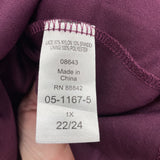 women Roaman's NWT Lace Plum Purple Dress 1X