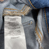 women Loft Braided Pocket Kick Crop Blue Jeans 27/4