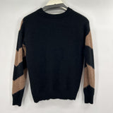 women The Cashmere Project Chevron Brown & Black Sweater XS