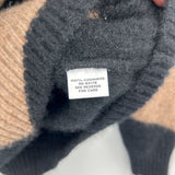 women The Cashmere Project Chevron Brown & Black Sweater XS