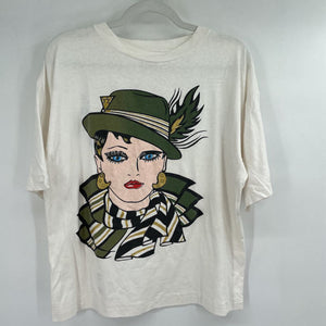 women Tropics Sportswear Vintage Printed - AS IS White Multi Top M