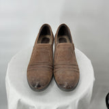 women Earth Origins Low Heel Leather Kacie Brown Shoes 8.5