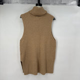 women H&M Turtleneck Vest Tan Sweater L