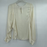 women Dolan - Anthro Blouse Cream Top L
