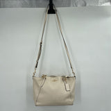 women Coach Pebbled Leather Kelsey Satchel Off-White Purse