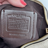 women Coach Pebbled Leather Kelsey Satchel Off-White Purse