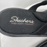 women Sketchers Rumblers Whimsical Wonder Sandals Black Silver Shoes 8
