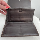 women Coach Ashley Signature Wallet and Checkbook Cover Brown Purse