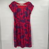 women Boden Silk Floral AS IS Zipper Pink and purple Dress 16