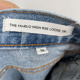 women Dress Forum Marlo High Rise Loose Blue Jeans 28L
