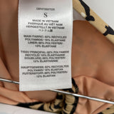 women Madewell Halter String One-Piece Swimsuit Desert Dune Swimwear S