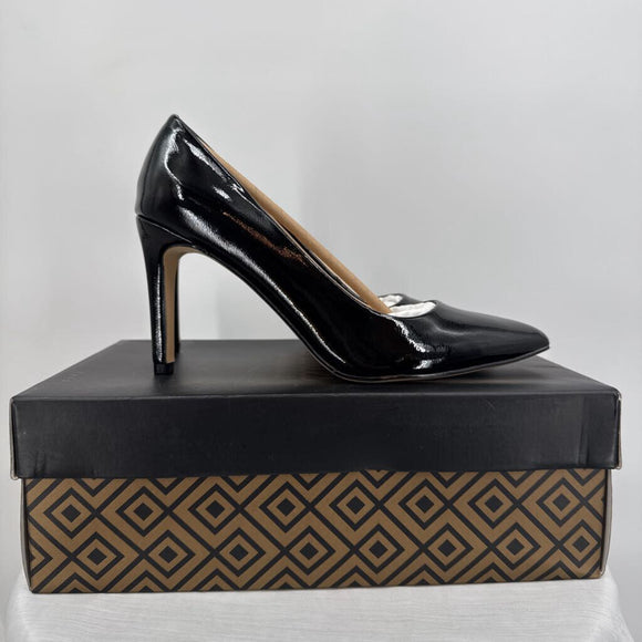 women Charles by Charles David NIB Patent Pisa Pump Black Shoes 6.5