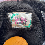 women Sterling Darling Vintage Tweed Toggle Faux Shearling Lining Brown Coat S