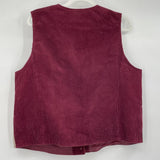 women Susan Bristol Vintage Patchwork Vest Purple Multi Top L