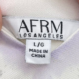 women AFRM Tie Dye White Yellow Purple Pink Black Dress L