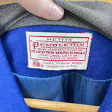 women Pendleton Vintage Wool Blazer Cobalt Blue Jacket 4P