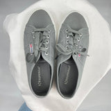 women Superga Canvas Sneakers Gray Shoes 7.5