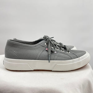 women Superga Canvas Sneakers Gray Shoes 7.5
