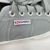 women Superga Canvas Sneakers Gray Shoes 7.5
