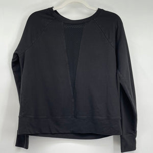 women The North Face Mesh Insert Sweatshirt Aged Black Activewear M