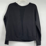 women The North Face Mesh Insert Sweatshirt Aged Black Activewear M