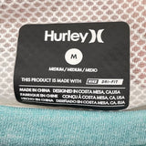 women Hurley Mesh Stripe Sweatshirt Aqua Activewear M