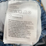 women H&M Patched Boyfriend Blue Jeans 16