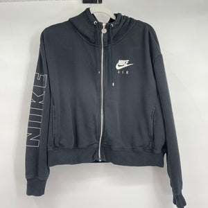 women Nike Air Hooded Sweatshirt Black Activewear L