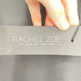 women Rachel Zoe NWT Long Sleeve Satin V-Neck Black Top L