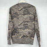 men Wallace & Barnes Linen Blend Abstract Pattern Crewneck Neutrals Sweater