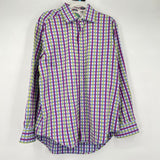 men Robert Graham Plaid Dress Shirt Multi Top L