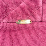 women Calvin Klein Y2K Velour Hoodie Purple Sweatshirt M