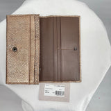 women Jimmy Choo NWT Brushed Metallic Wallet Blush Purse