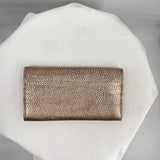 women Jimmy Choo NWT Brushed Metallic Wallet Blush Purse