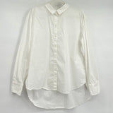 women Treasure & Bond Crisp Button Front White Top M