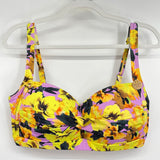 women NipTuck NWT Joanne Bikini Floral Set Purple Yellow Multi Swimwear 12
