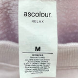 women As Color Embroiderd Cowboy Boot Cropped Purple Sweatshirt M