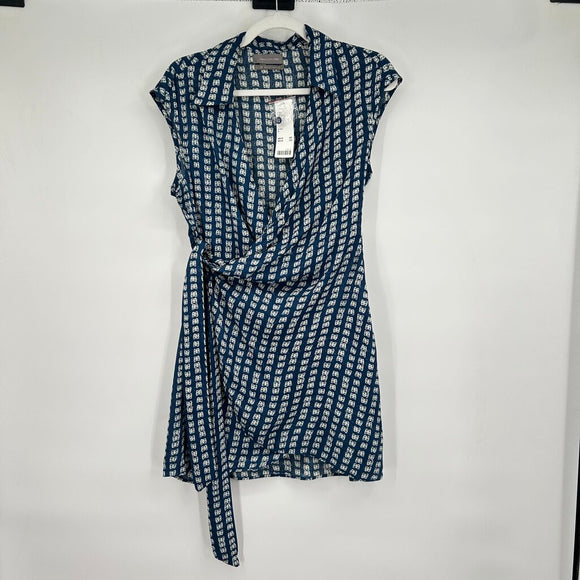 women Urban Outfitters NWT Butterfly Wrap Blue Dress S
