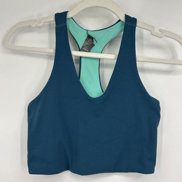 women Prana Cropped Tank Blue Activewear XS