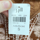 women J.Jill NWT Cotton Blend Tank Auburn Top S