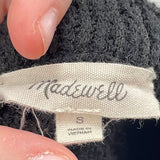 women Madewell Belted Knit Tank Black Top S