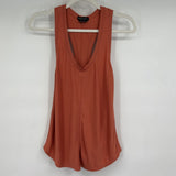 women Prana Tank Salmon Knit Top S