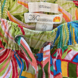 women C&C California Linen Floral Multicolor Shorts M