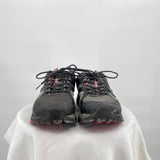 men Merrell Trek Shoes Black Gray Red Shoes 10