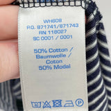 women Boden Sleeveless Striped Knit Navy Blue and Ice Blue Dress 10L