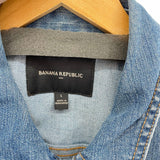 women Banana Republic Outlet Jean Denim Blue Jacket L