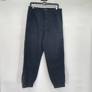 women Banana Republic Outlet Authentic Chino Jogger Black Pants 10