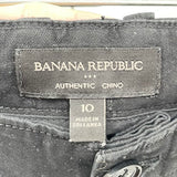 women Banana Republic Outlet Authentic Chino Jogger Black Pants 10