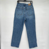 women Madewell Medium Wash Perfect Vintage Straight Blue Jeans 29/8