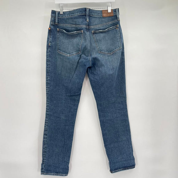 women Madewell Dark Wash Tomboy Straight Blue Jeans 28/6